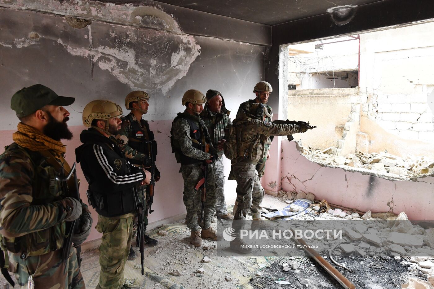 Подготовка сирийских военнослужащих российскими военными специалистами