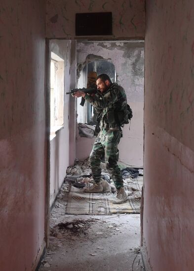 Подготовка сирийских военнослужащих российскими военными специалистами