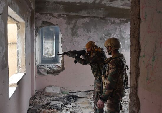 Подготовка сирийских военнослужащих российскими военными специалистами