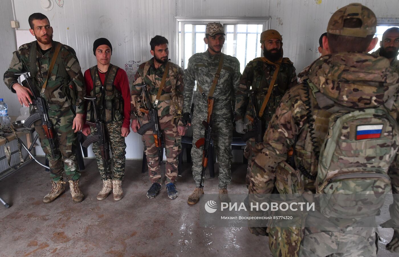 Подготовка сирийских военнослужащих российскими военными специалистами