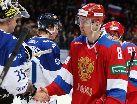 Хоккей. Еврохоккейтур. Матч Россия - Финляндия