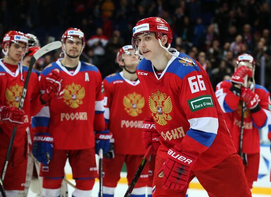 Хоккей. Еврохоккейтур. Матч Россия - Финляндия