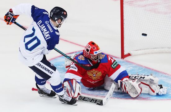 Хоккей. Еврохоккейтур. Матч Россия - Финляндия