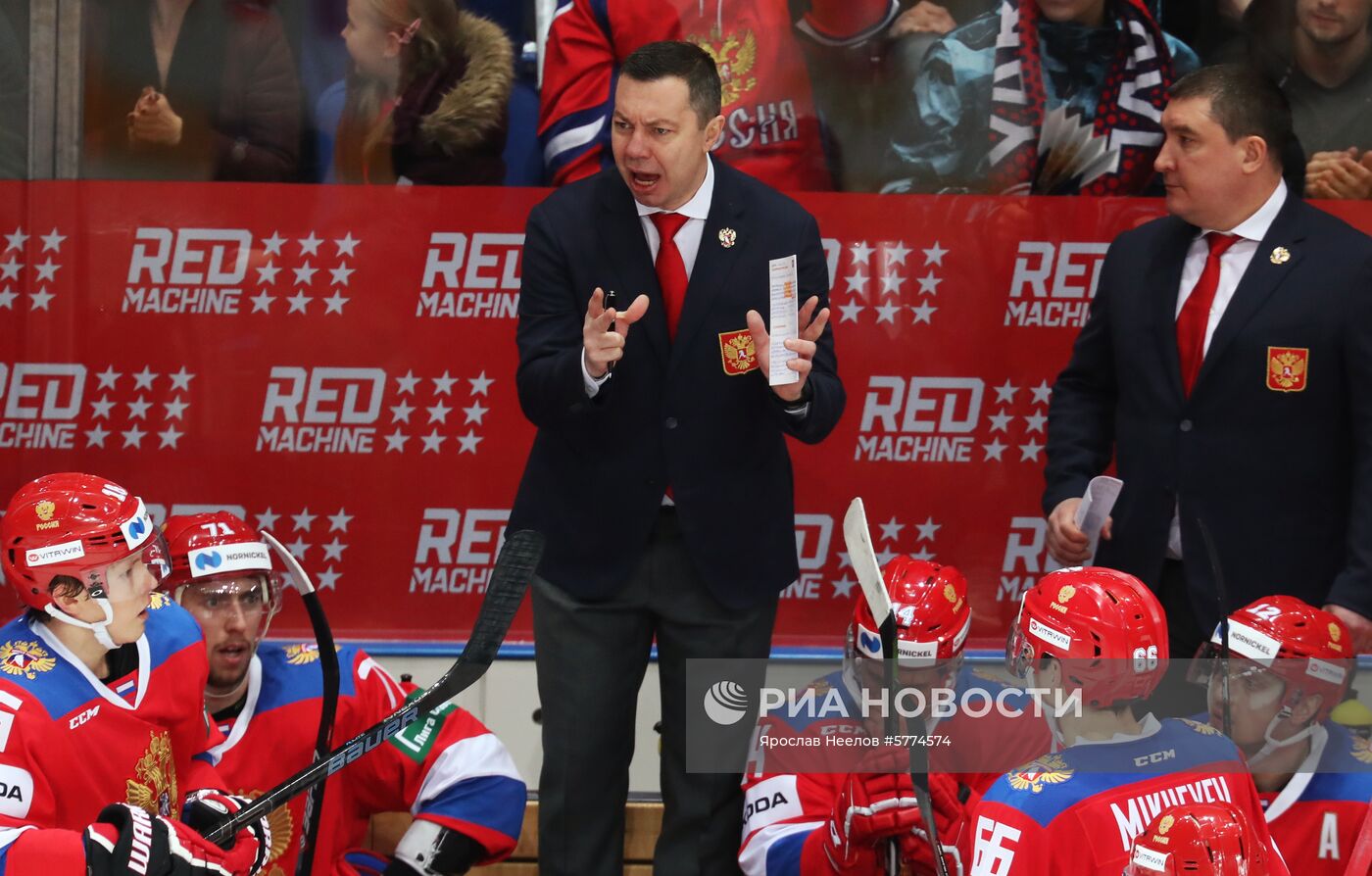 Хоккей. Еврохоккейтур. Матч Россия - Финляндия