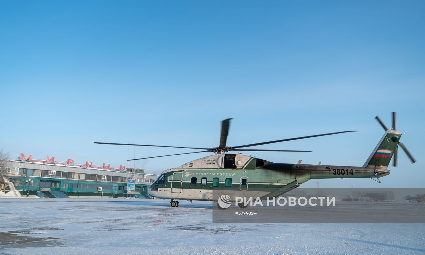 Испытания вертолета Ми-38 в экстремальный мороз