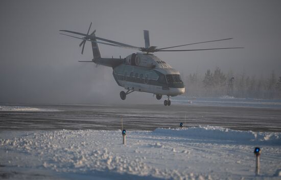 Испытания вертолета Ми-38 в экстремальный мороз