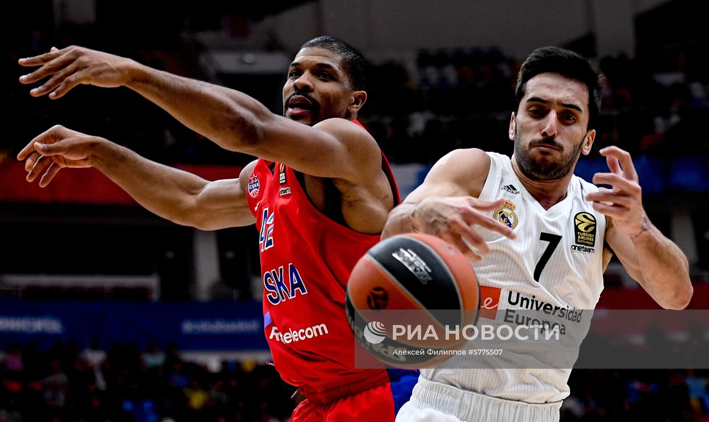 Баскетбол. Евролига. Матч ЦСКА - "Реал"