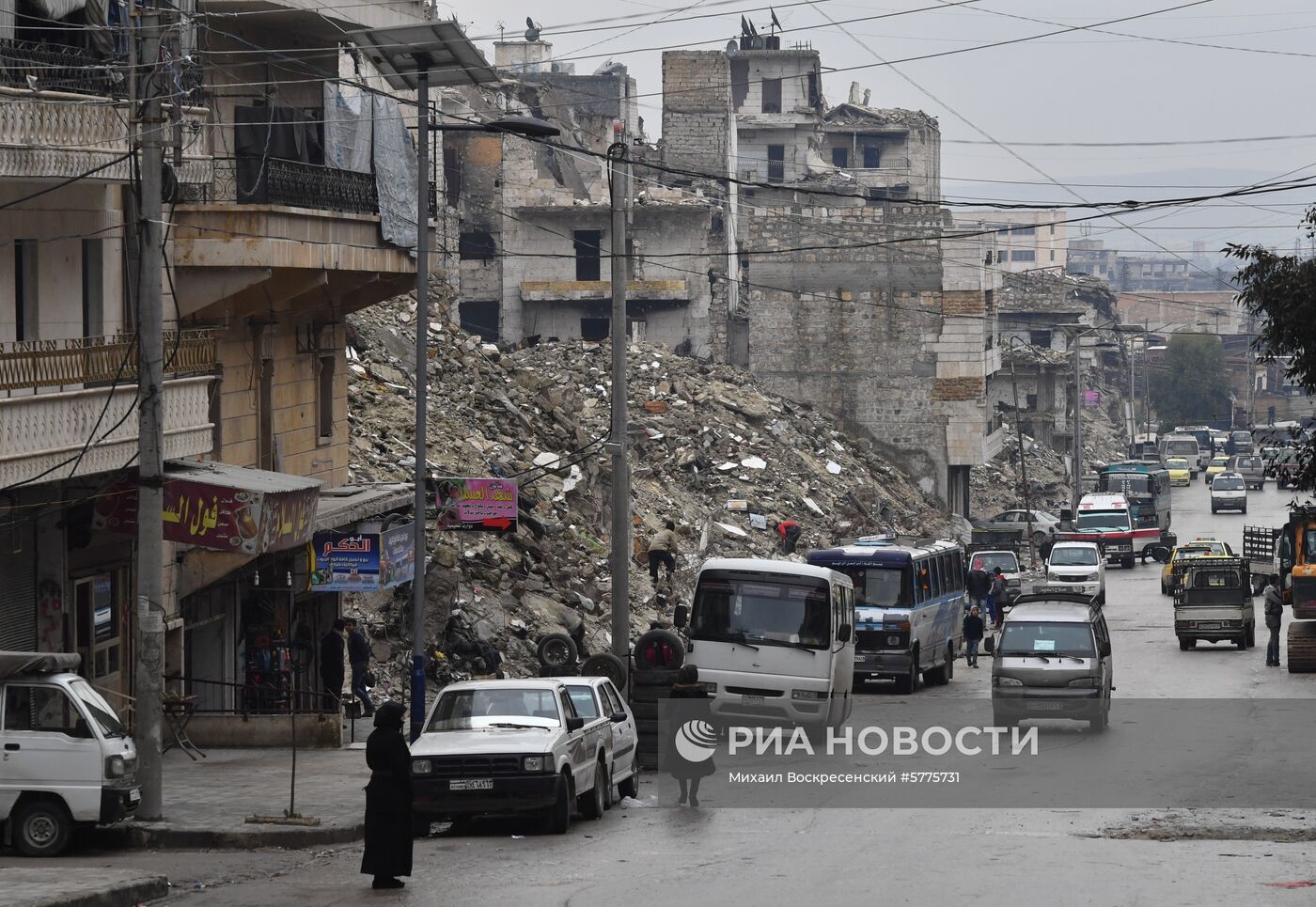 Жизнь в разрушенных районах сирийского Алеппо