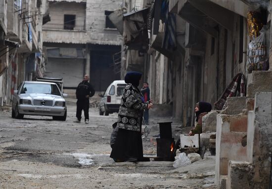 Жизнь в разрушенных районах сирийского Алеппо