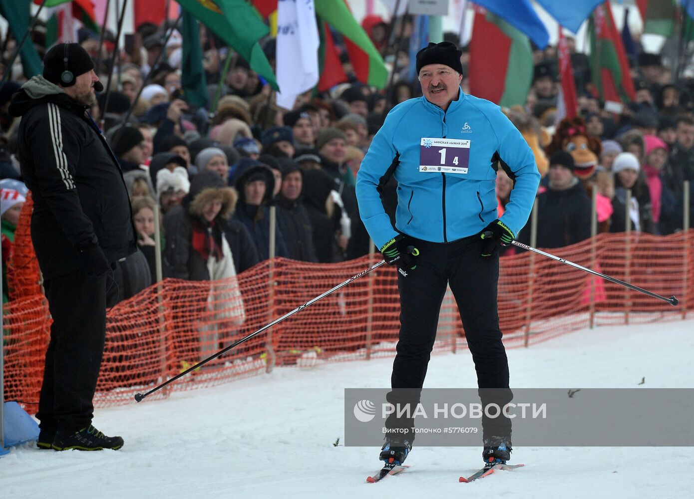 Президент Белоруссии А. Лукашенко принял участие в лыжной гонке "Минская лыжня - 2019"