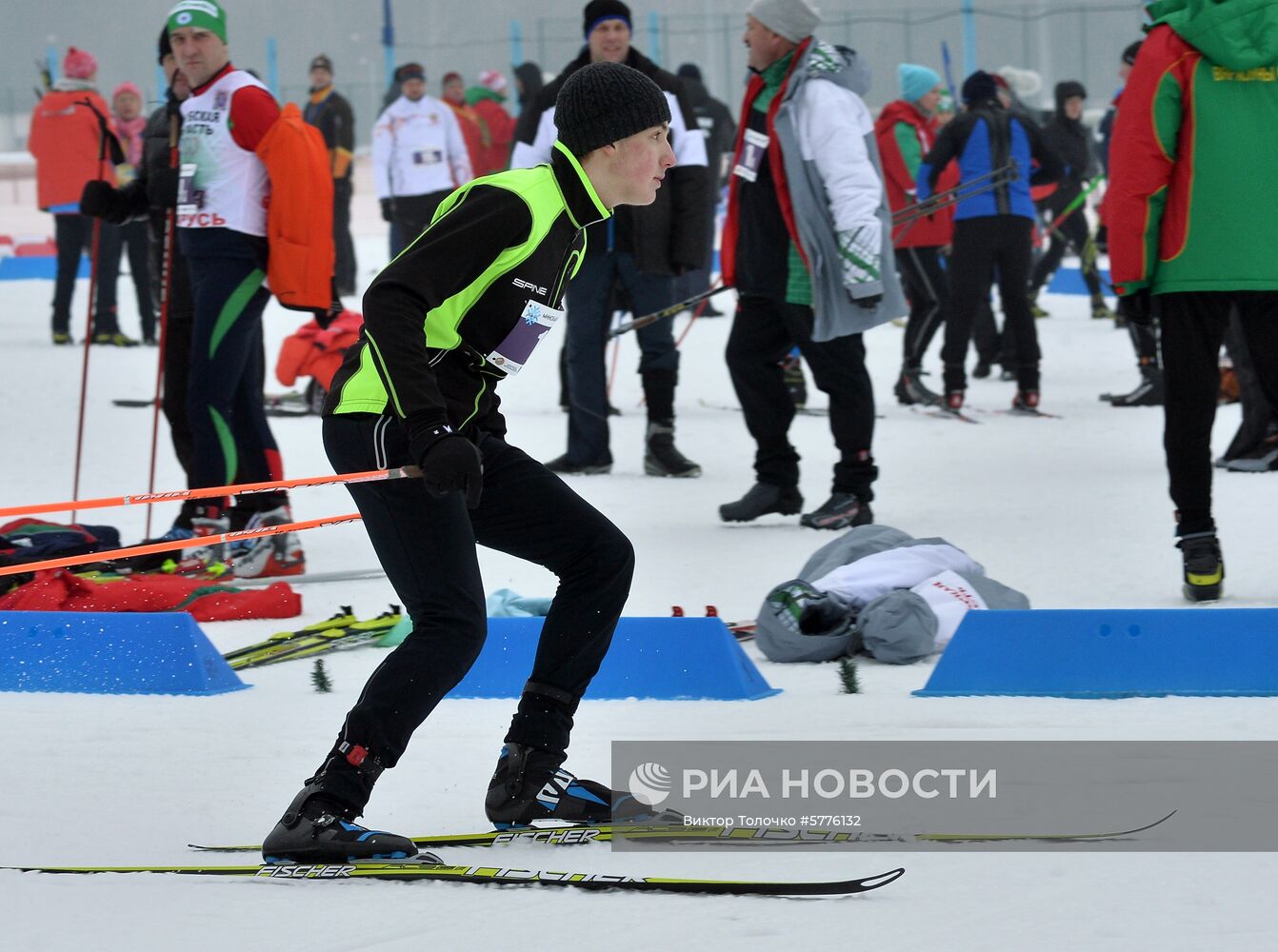 Президент Беларуси А. Лукашенко принял участие в лыжной гонке "Минская лыжня - 2019"