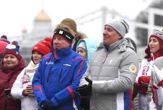 День зимних видов спорта в парке Горького