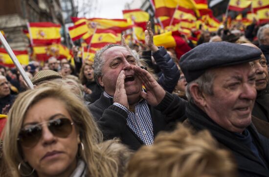 Митинг за единство Испании в Мадриде