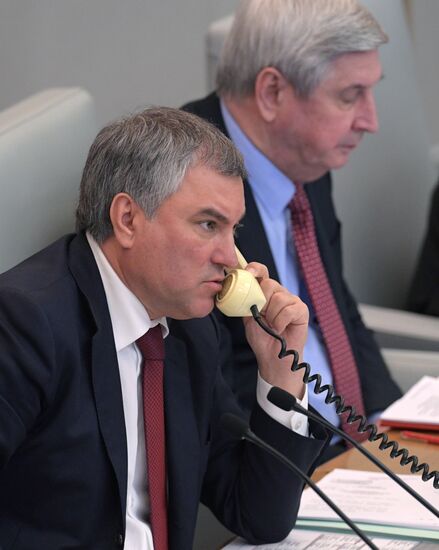 Пленарное заседание Госдумы РФ