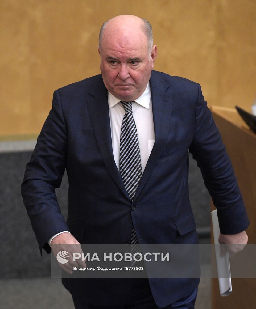 Пленарное заседание Госдумы РФ