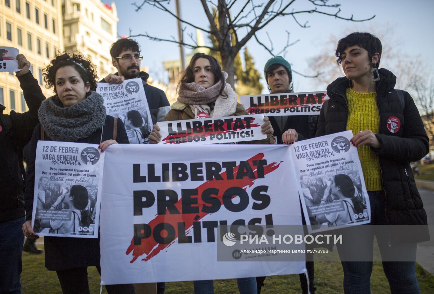 Акции противников и сторонников независимости Каталонии