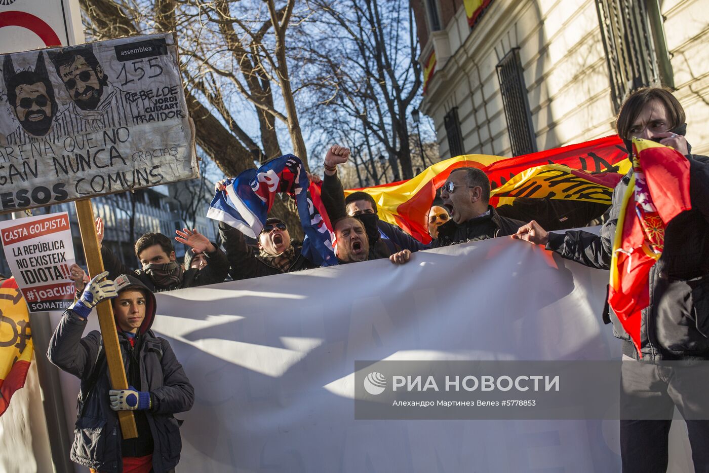 Акции противников и сторонников независимости Каталонии