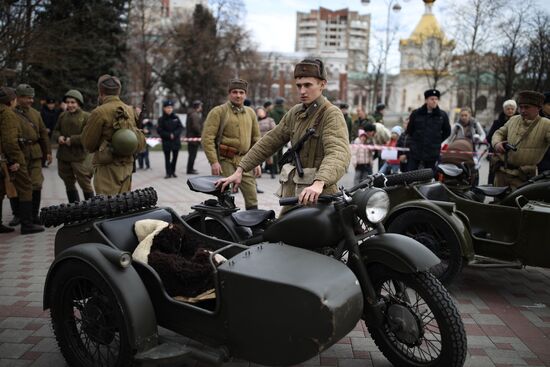 Военно-историческая реконструкция в честь 76-летия со дня освобождения Краснодара