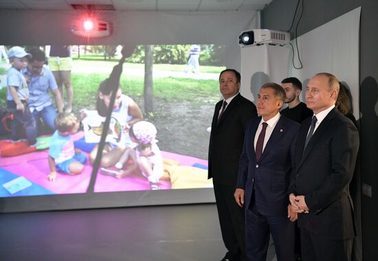 Рабочая поездка президента РФ В. Путина в Татарстан