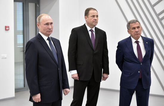 Рабочая поездка президента РФ В. Путина в Татарстан