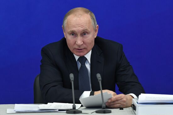 Рабочая поездка президента РФ В. Путина в Татарстан