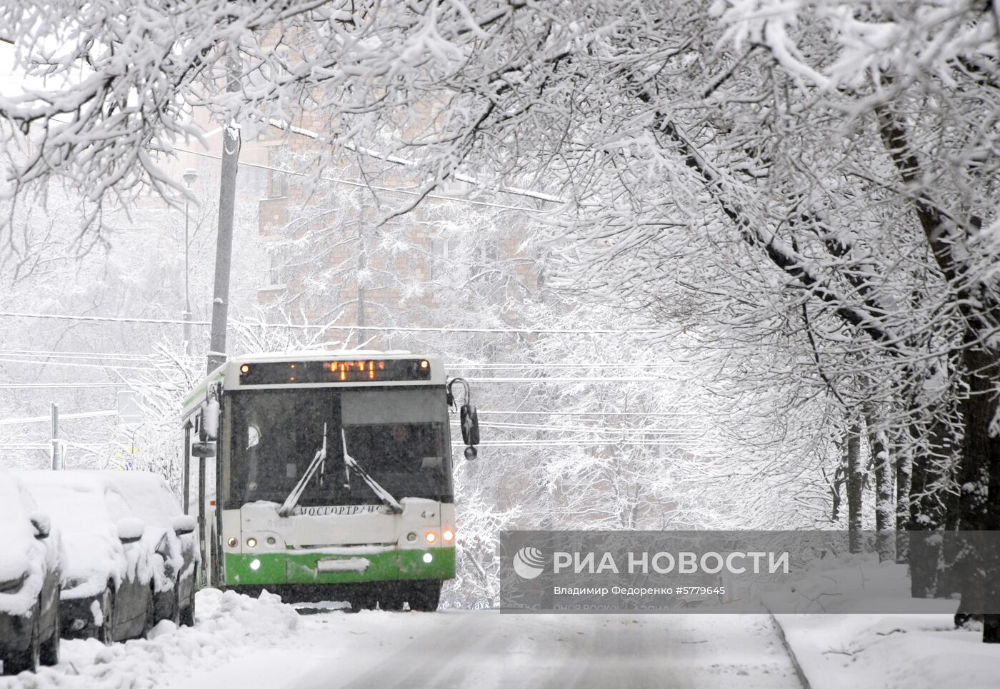 Снегопад в Москве