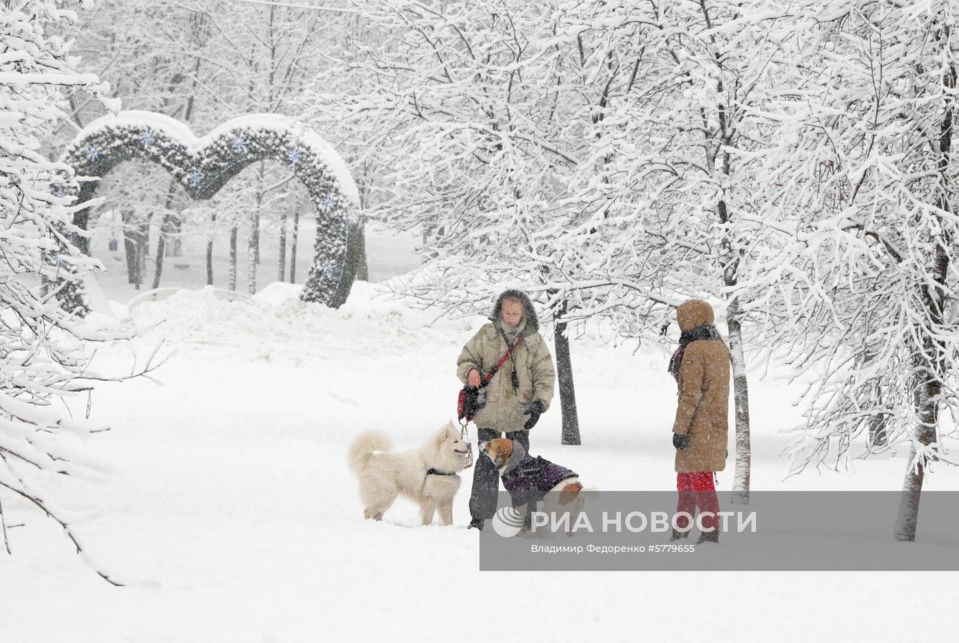 Снегопад в Москве