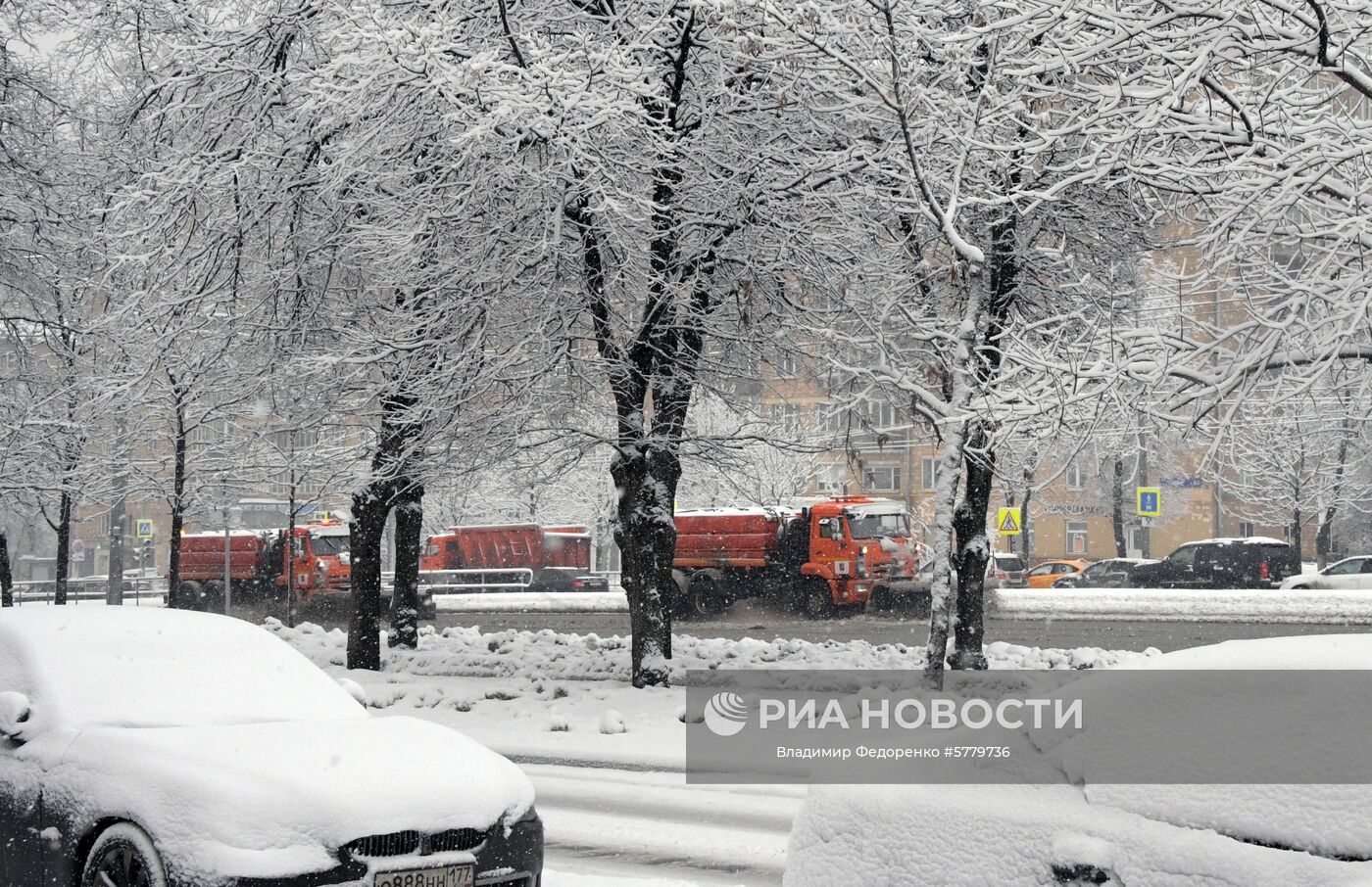 Снегопад в Москве
