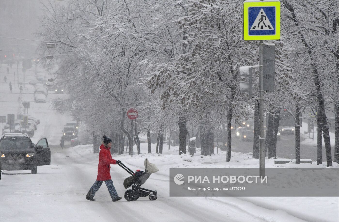 Снегопад в Москве