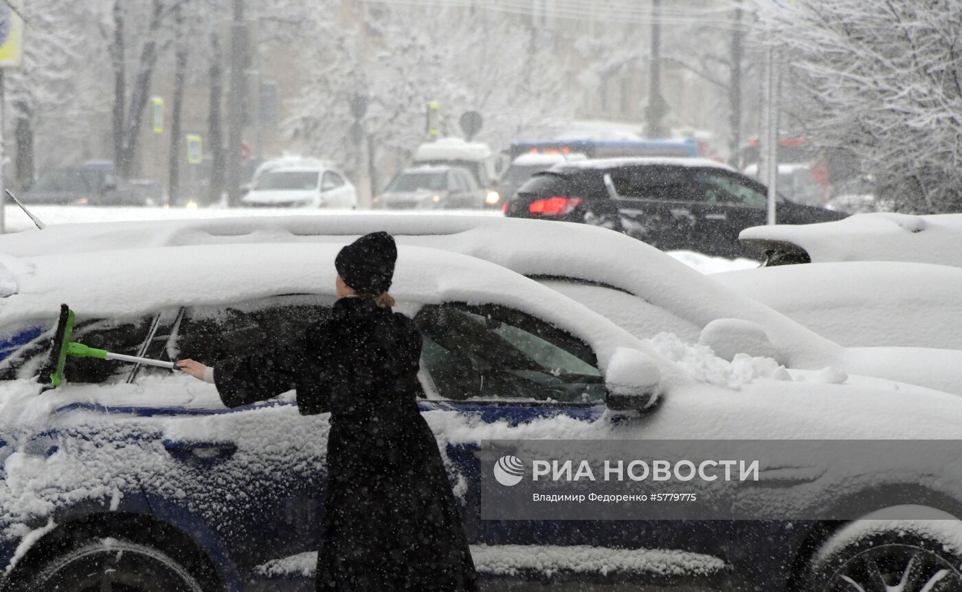 Снегопад в Москве