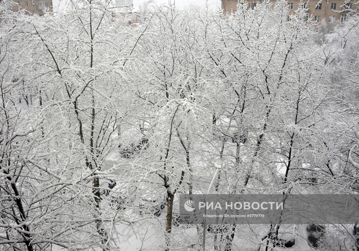 Снегопад в Москве