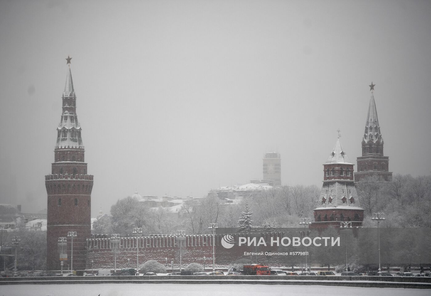 Снегопад в Москве