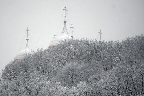 Снегопад в Москве