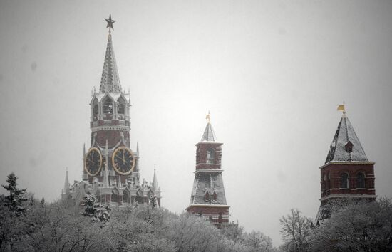 Снегопад в Москве