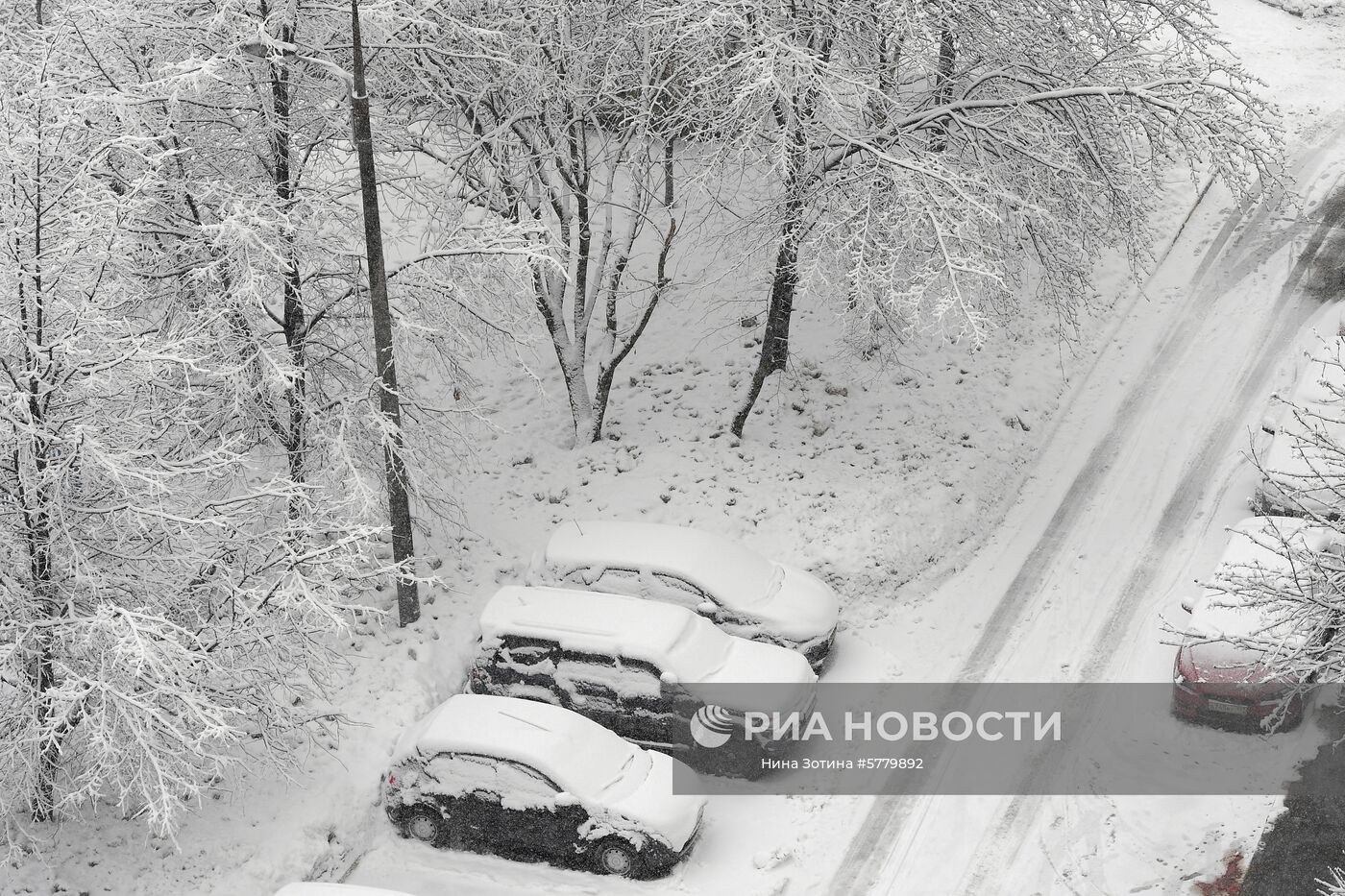 Снегопад в Москве