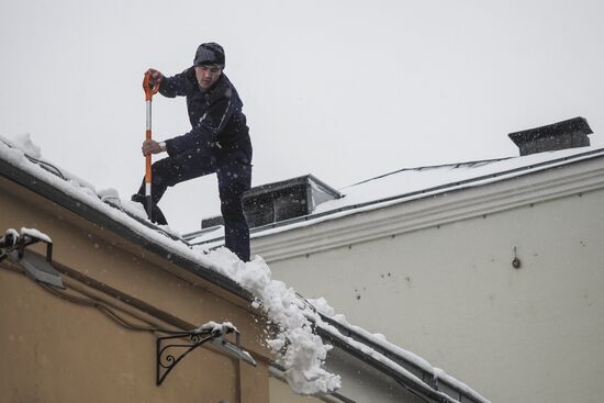 Снегопад в Москве