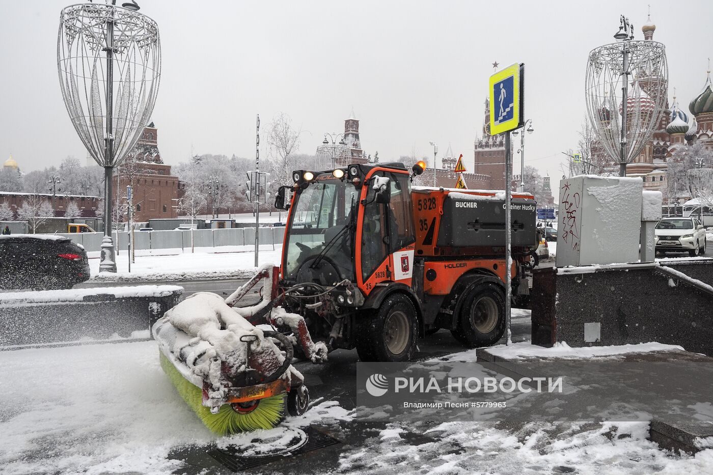 Снегопад в Москве