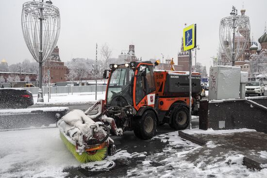 Снегопад в Москве