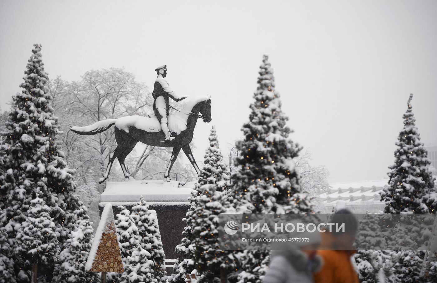 Снегопад в Москве