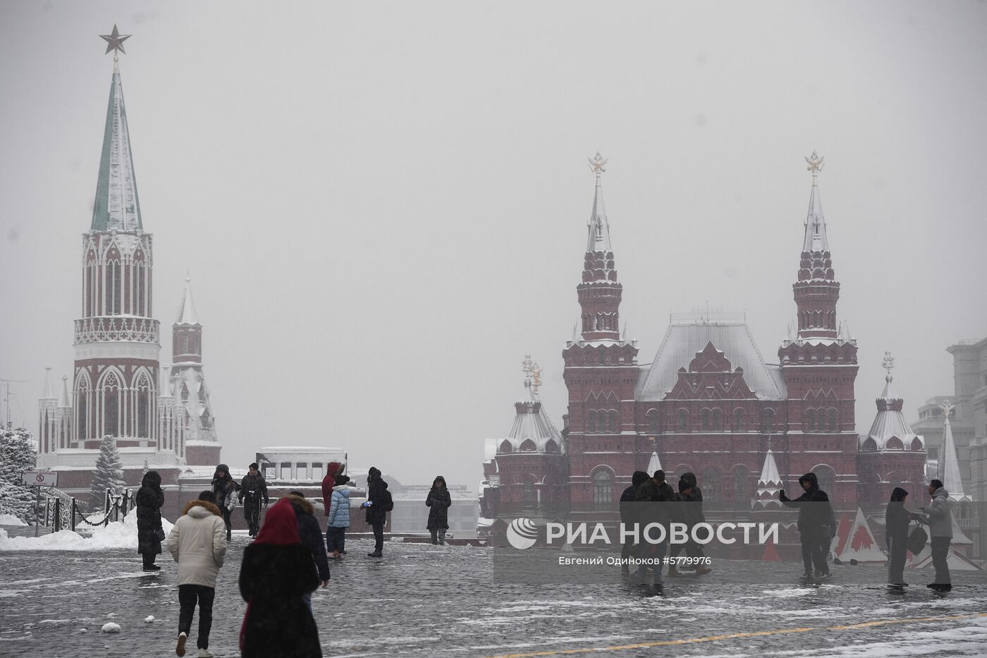 Снегопад в Москве
