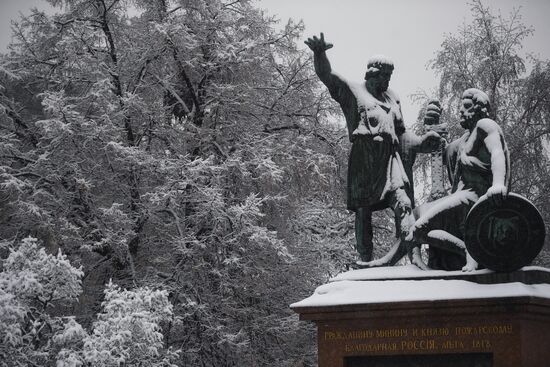 Снегопад в Москве