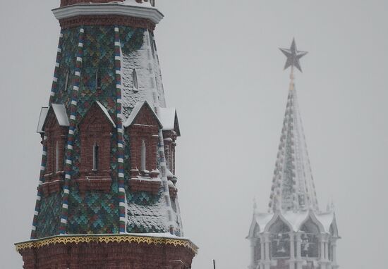 Снегопад в Москве