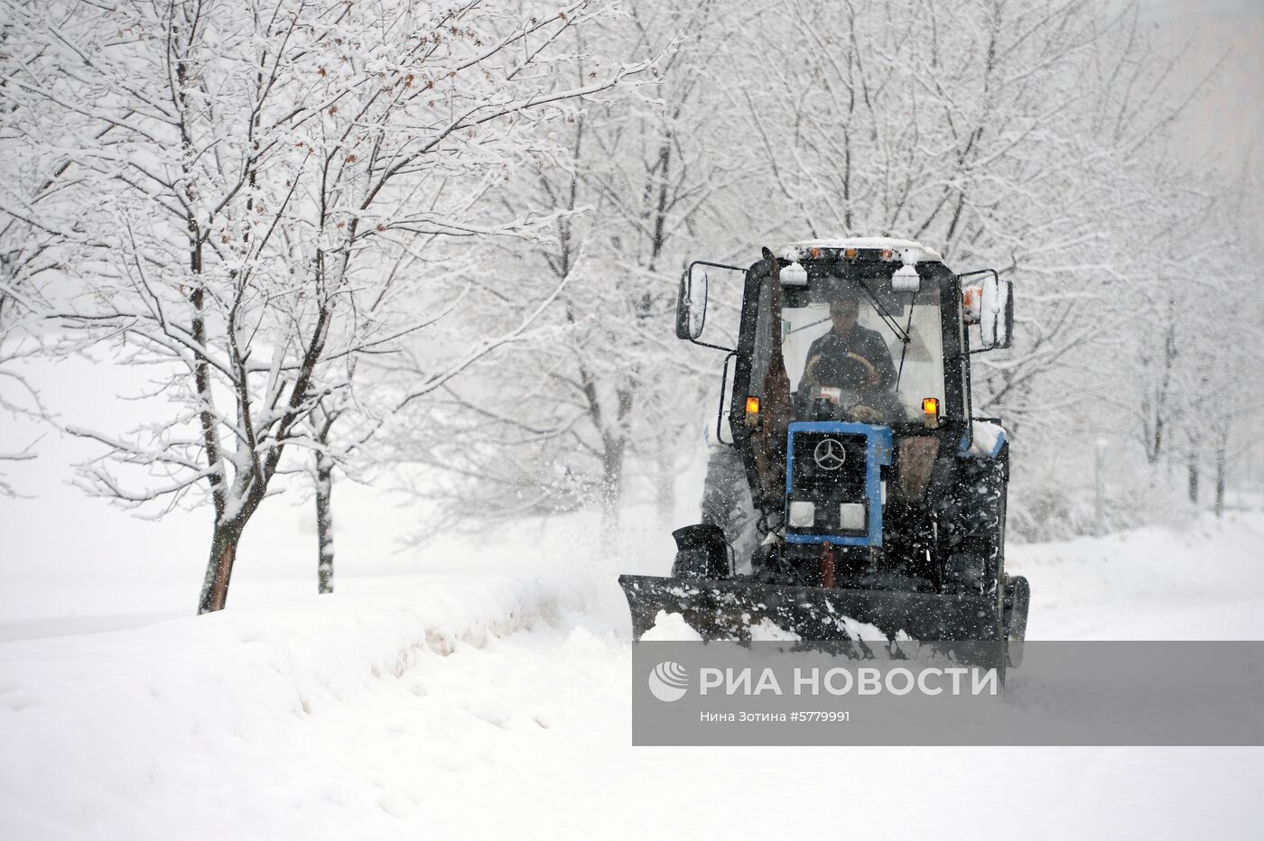 Снегопад в Москве