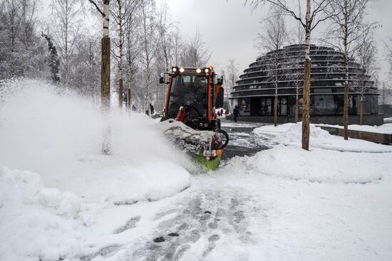 Снегопад в Москве