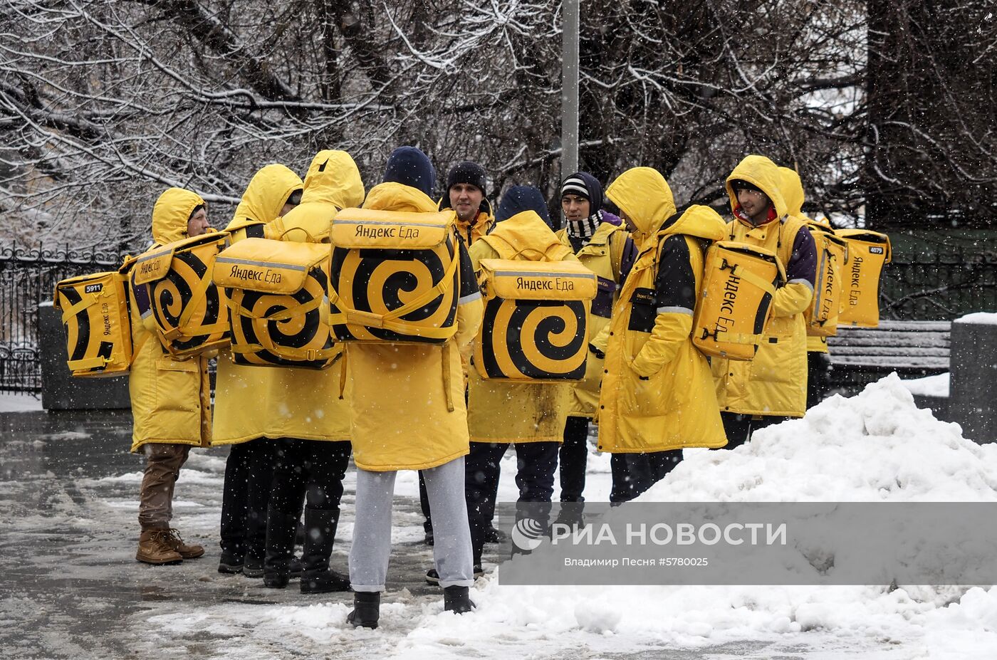 Снегопад в Москве