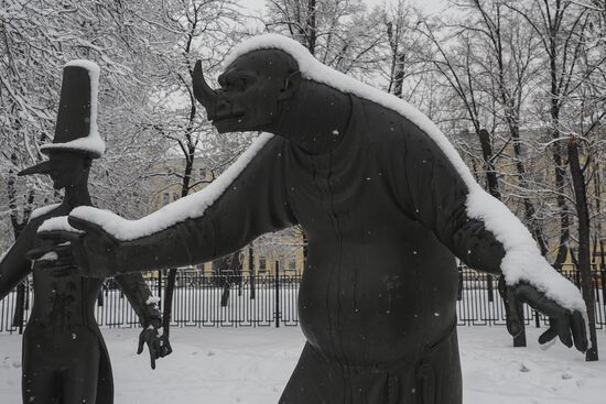 Снегопад в Москве
