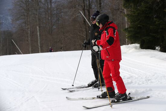 Рабочая поездка президента РФ В. Путина в Сочи