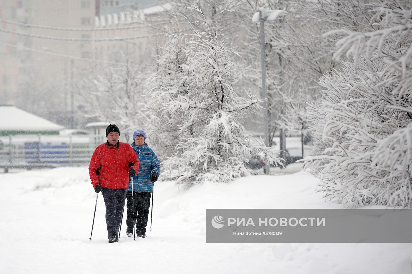 Снегопад в Москве