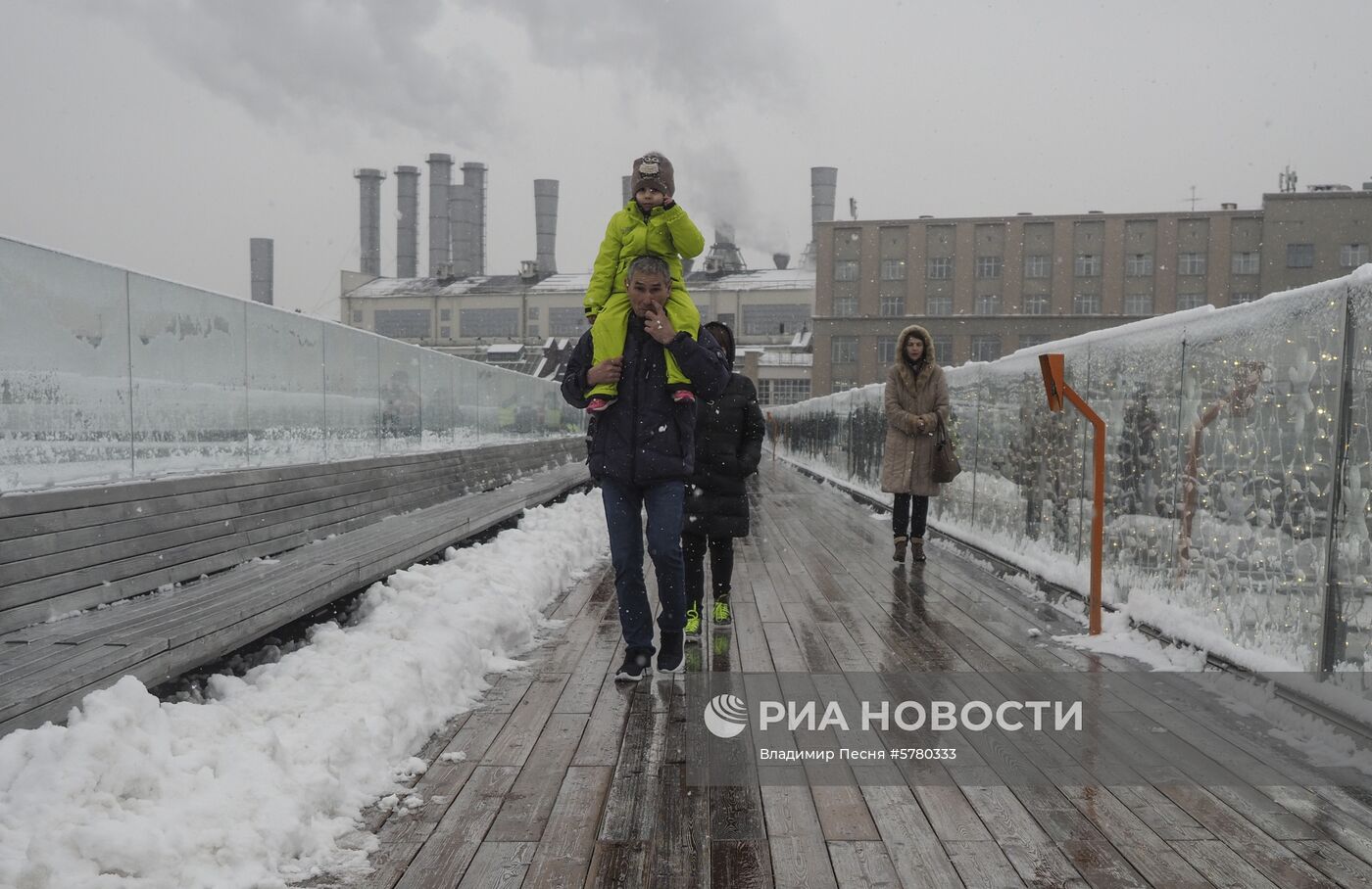 Снегопад в Москве