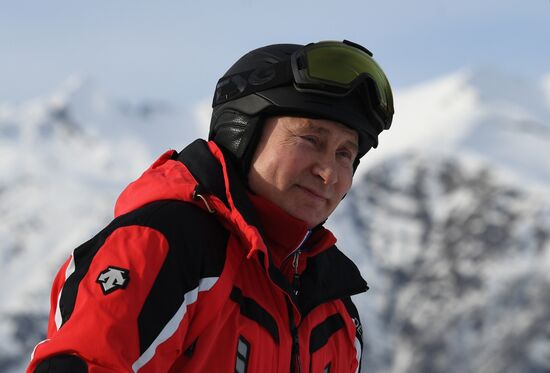 Рабочая поездка президента РФ В. Путина в Сочи